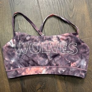 Tie-Dye Sports Bra - Purple and Pink